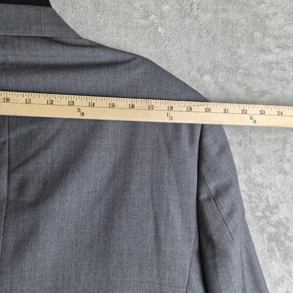 Pronto Uomo Blazer Jacket Mens 46 Gray Wool Blend 2 Buttons Sport Coat‎ Formal